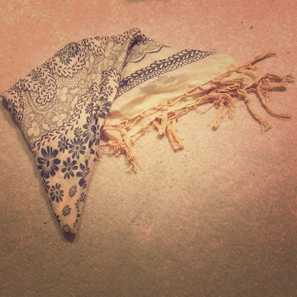 Silk Floral Scarf